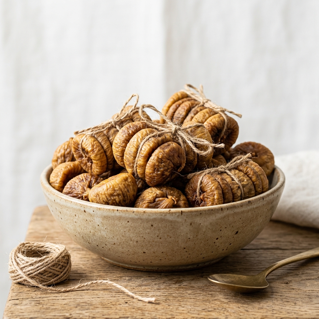 Sun-Dried Natural Garland Figs (Anjeer Strings)
