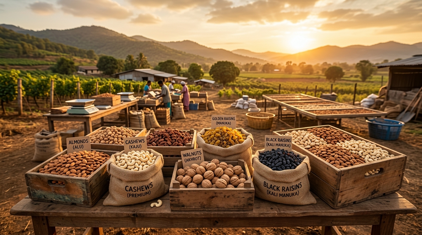 Kashmiri Paper-Shell Walnuts & Golden Akhrot Kernels
